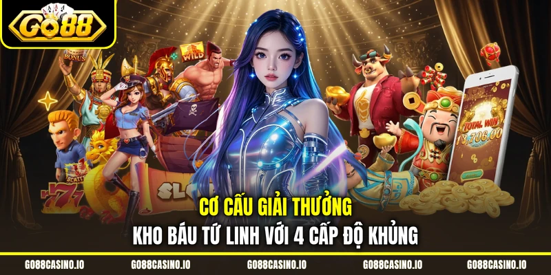 Cơ cấu giải thưởng Kho Báu Tứ Linh với 4 cấp độ khủng